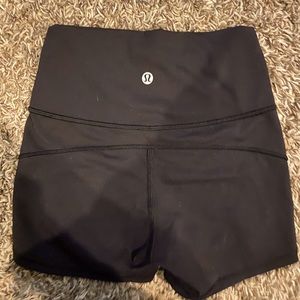 Lululemon size 0 spandex black shorts